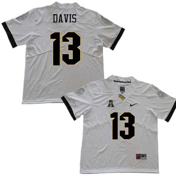 Men #13 Gabriel Davis UCF Knights College Football Jerseys Sale-White